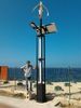 6M pole Wind Solar 60W Led street light Hybrid System