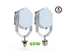 China HID UFO LED High Bay Light Fixture 60W 80W 100W Rotatable Arm Length Adjustable factory