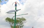 China Maglev Turbines Wind Solar Hybrid System Street Light , installed at Low Carbon City factory