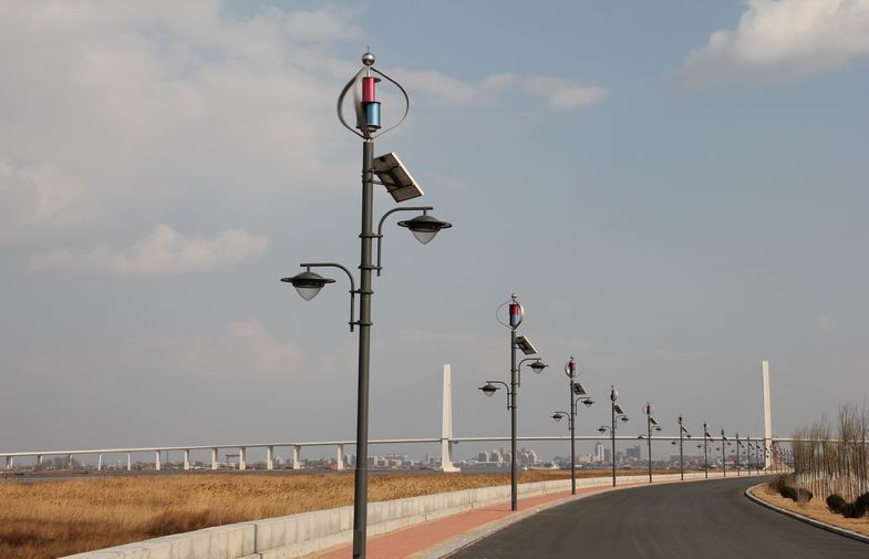 Wind turbine street light shop