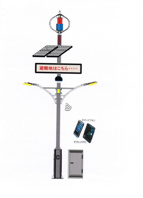 Red Maglev Wind Turbine with Low RPM  For Wind Solar Hybrid Street LED  Lamp