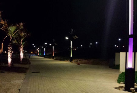 6M pole Wind Solar 60W Led street light Hybrid System