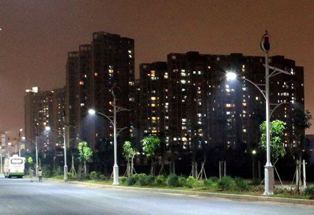 Magnetic Levitation Generator Solar And Wind Powered Street Lights