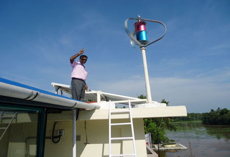 OEM House Rooftop Maglev Vertical Axis Wind Turbine 1000W 3000W