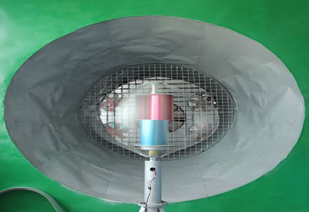 Independent house Vertical Axis Maglev Wind Turbine by Wind Tunnel Test