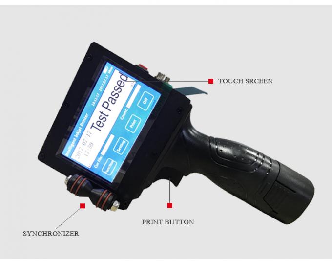 High Resolution Handheld Inkjet Printer , Hand Held Date Code Printer 70m/ Min Printing Speed