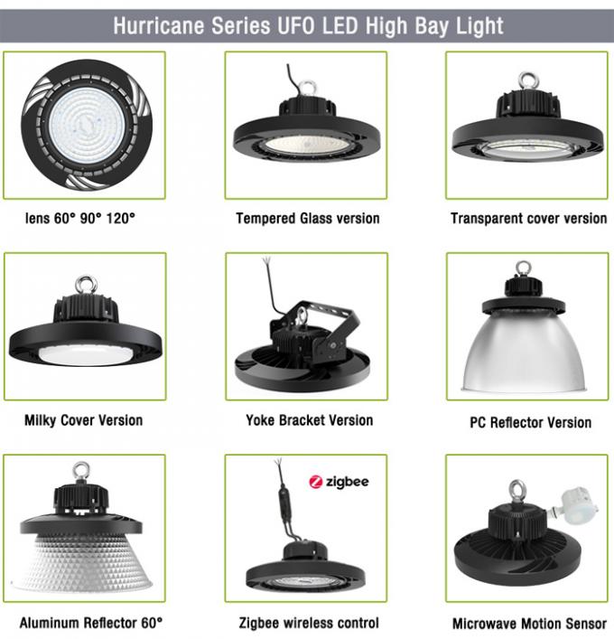 IP65 Cree High Bay Led Lighting Microwave Motion / Daylight Sensor 150W 200W